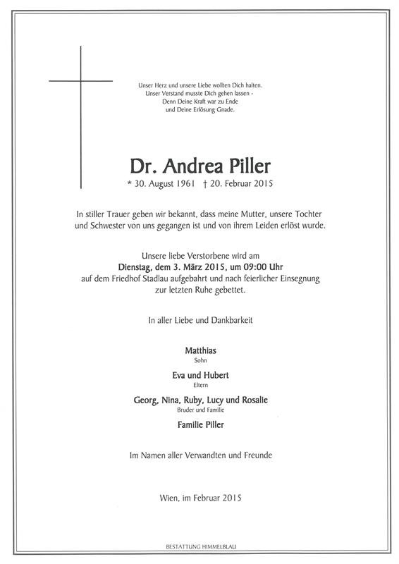 Erinnerungsbild für Dr. Andrea Piller