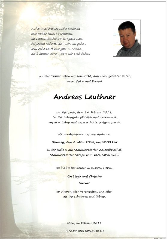 Erinnerungsbild für Andreas Leuthner