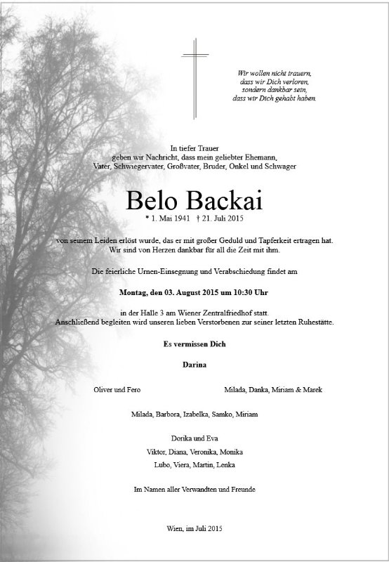 Erinnerungsbild für Belo Backai