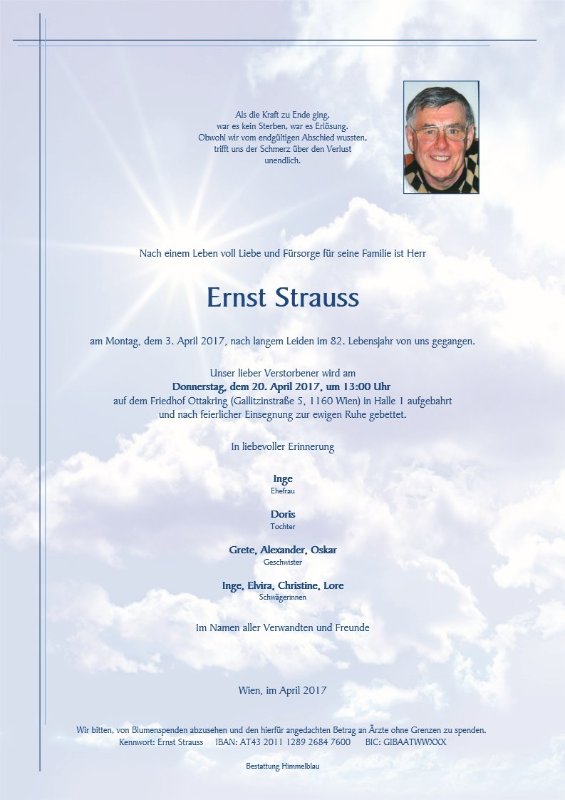 Erinnerungsbild für Ernst Strauss