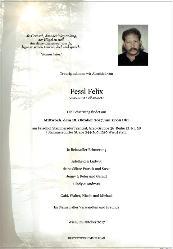 Erinnerungsbild für Felix Fessl