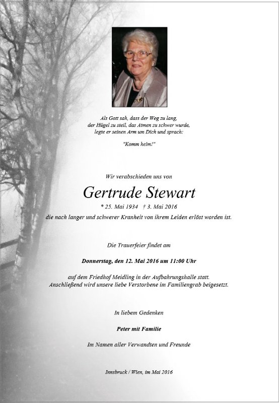 Erinnerungsbild für Gertrude Stewart