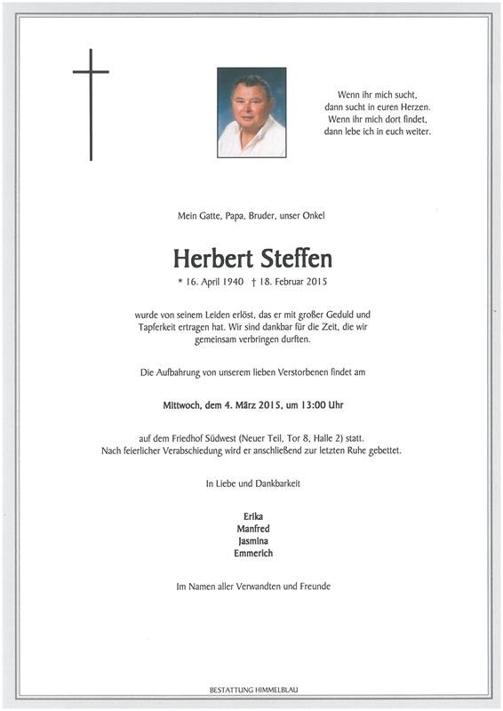 Erinnerungsbild für Herbert Steffen