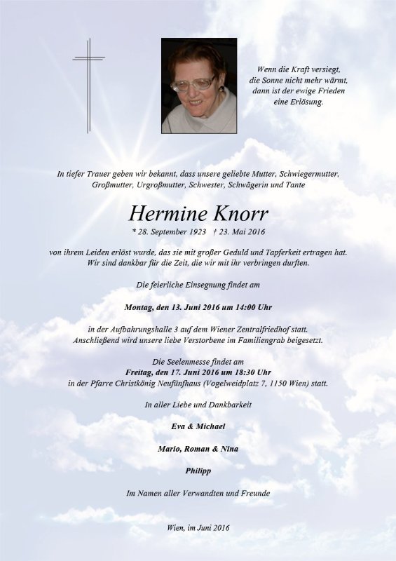 Erinnerungsbild für Hermine Knorr