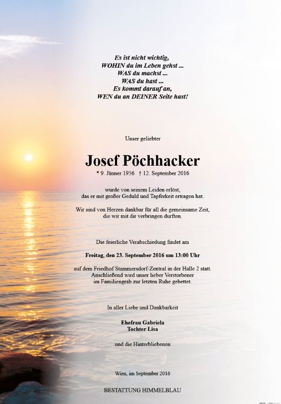 Erinnerungsbild für Josef Pöchhacker
