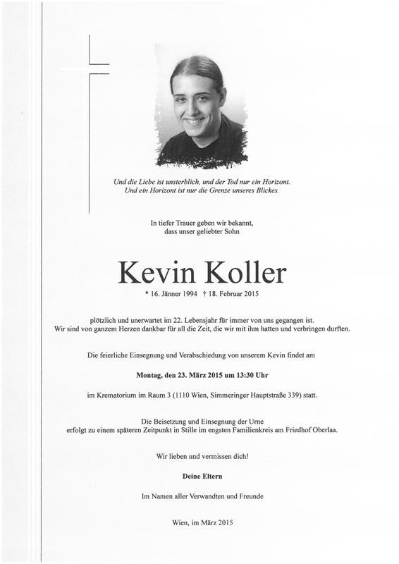 Erinnerungsbild für Kevin Koller