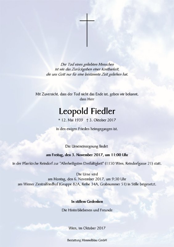 Erinnerungsbild für Leopold Fiedler