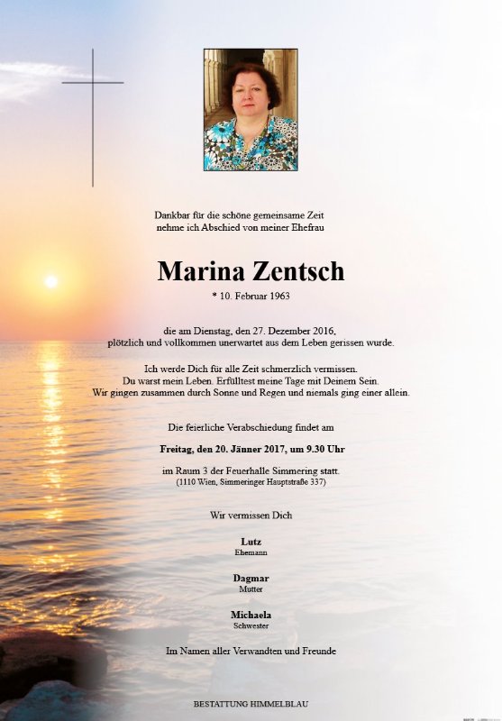 Erinnerungsbild für Marina Zentsch