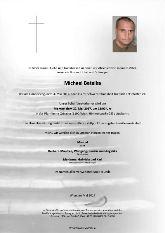 Erinnerungsbild für Michael Batelka