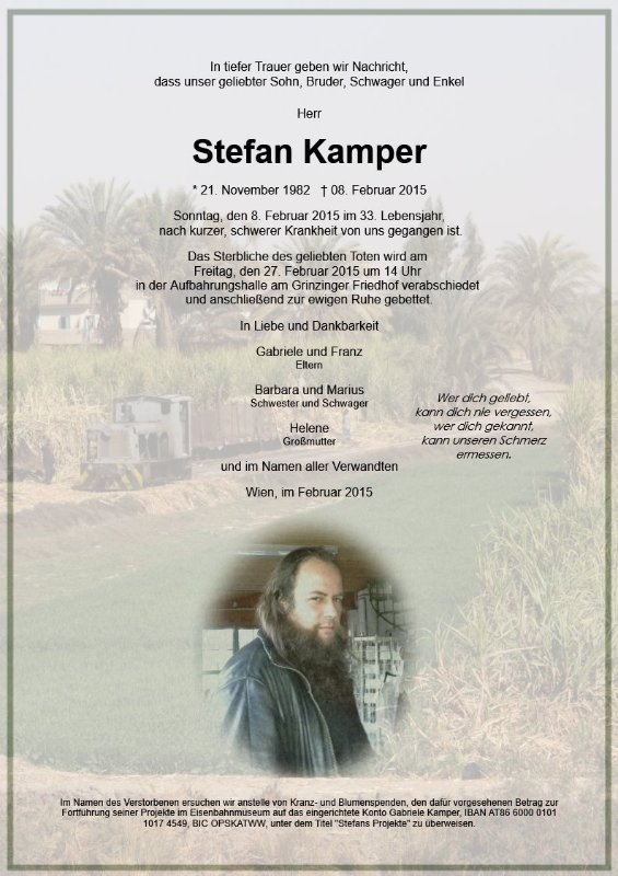 Erinnerungsbild für Stefan Kamper