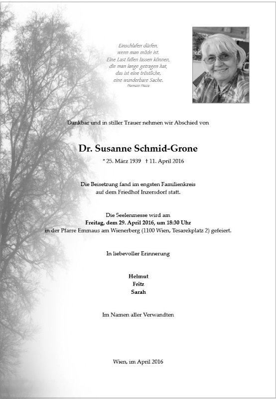 Erinnerungsbild für Dr. Susanne Schmid-Grone